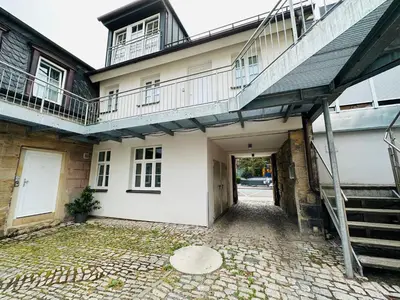 Das Gebäude in dem sich die Ferienwohnung befindet