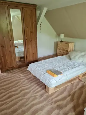 Ein Bett oder Betten in einem Zimmer der Unterkunft Haus Steindöbra