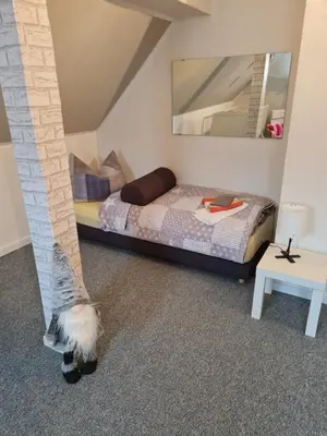 Ein Bett oder Betten in einem Zimmer der Unterkunft Haus Steindöbra
