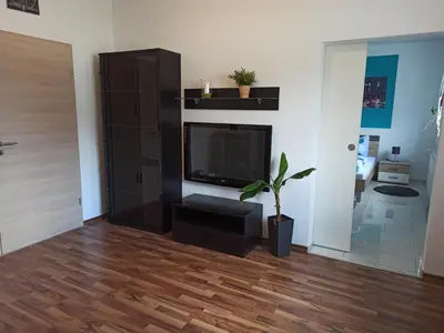 TV/Unterhaltungsangebot in der Unterkunft Ferienwohnung am Hopfenstodl