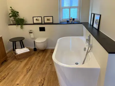 Ein Badezimmer in der Unterkunft Austragshaus Almbranz