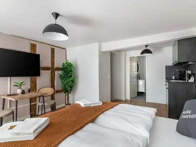 Küche/Küchenzeile in der Unterkunft Limehome Bayreuth Spitalgasse