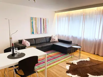 Ein Sitzbereich in der Unterkunft Hej - Wohnen charmant & zentral in Weiden