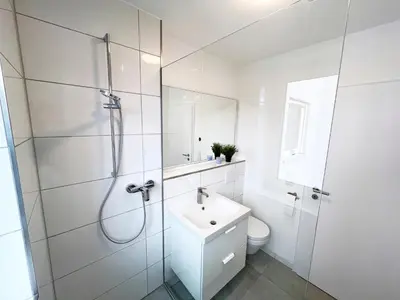 Ein Badezimmer in der Unterkunft Hej - Wohnen charmant & zentral in Weiden