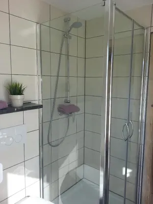 Ein Badezimmer in der Unterkunft Ferienhaus Moni