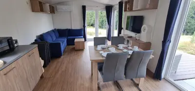 Ein Sitzbereich in der Unterkunft Haus Chios