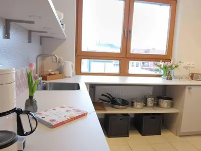 Küche/Küchenzeile in der Unterkunft Ferienhaus Hägel