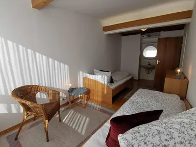 Ein Bett oder Betten in einem Zimmer der Unterkunft Ferienhaus Hägel