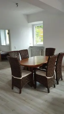 Ein Sitzbereich in der Unterkunft Haus Guttenberg