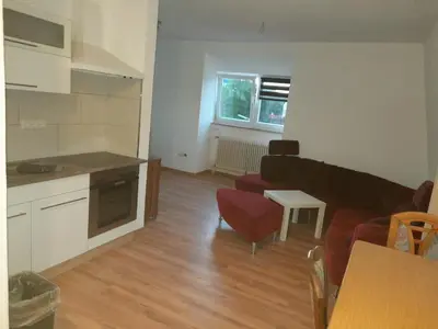 Küche/Küchenzeile in der Unterkunft Haus Guttenberg