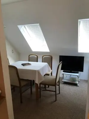 TV/Unterhaltungsangebot in der Unterkunft Ferienwohnung Schlossberg 3