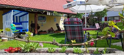 Ein Garten an der Unterkunft Landhotel Jägerhof Bischofsgrün
