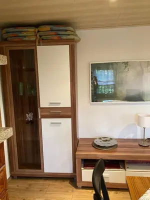 Küche/Küchenzeile in der Unterkunft Kleines Haus am Waldrand, Haustiere auf Nachfrage