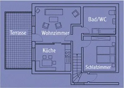 Grundriss der Unterkunft Ferienwohnung Teubner