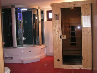 Ein Badezimmer in der Unterkunft Domizil