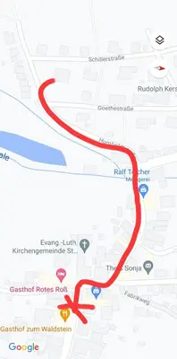 Grundriss der Unterkunft Terrassenapartment Dietel