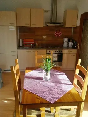 Küche/Küchenzeile in der Unterkunft Gästehaus Am Sonnenhang