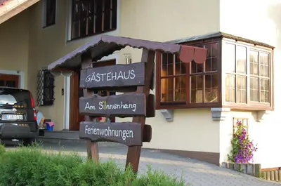Ein Zertifikat, Auszeichnung, Logo oder anderes Dokument, das in der Unterkunft Gästehaus Am Sonnenhang ausgestellt ist