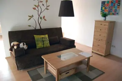 Ein Sitzbereich in der Unterkunft Gästehaus Am Sonnenhang