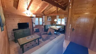TV/Unterhaltungsangebot in der Unterkunft Blockhaus mit WLAN Bayern
