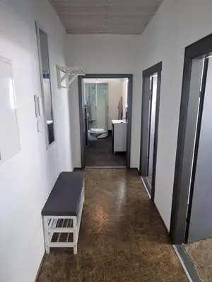 Ein Badezimmer in der Unterkunft Ferienwohnung Wunderlich rot