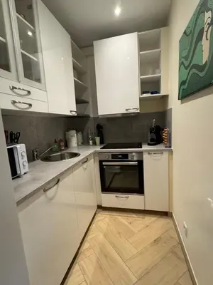 Küche/Küchenzeile in der Unterkunft Apartment 55 I Cental Hof I WiFi I TV