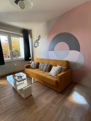 Ein Sitzbereich in der Unterkunft Apartment 55 I Cental Hof I WiFi I TV