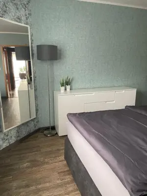 Ein Bett oder Betten in einem Zimmer der Unterkunft Zum Geigenmüller