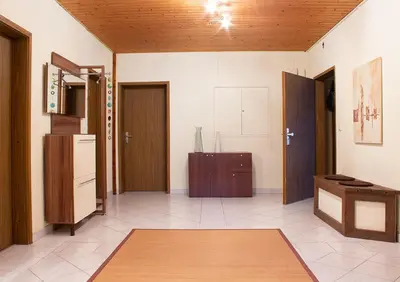 Küche/Küchenzeile in der Unterkunft Schöne Ferienwohnung mit großer Terrasse.