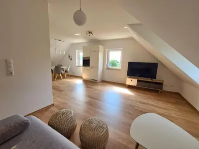 TV/Unterhaltungsangebot in der Unterkunft Ferienwohnung und Sommerhaus unter der Burg