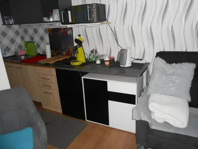 Küche/Küchenzeile in der Unterkunft Ferien und Monteurwohnung