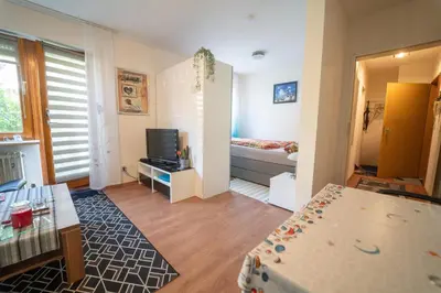 Ein Bett oder Betten in einem Zimmer der Unterkunft Ferien und Monteurwohnung