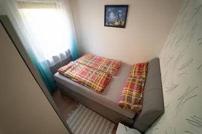 Ein Bett oder Betten in einem Zimmer der Unterkunft Ferien und Monteurwohnung