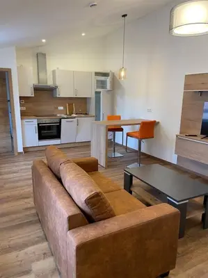 Küche/Küchenzeile in der Unterkunft Apartment in zentraler Lage mit Privatparkplatz