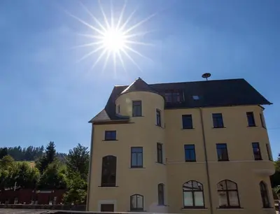 Das Gebäude in dem sich das Hostel befindet