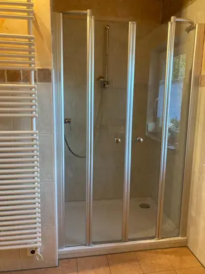 Ein Badezimmer in der Unterkunft Villa Toskana Wohnung 1