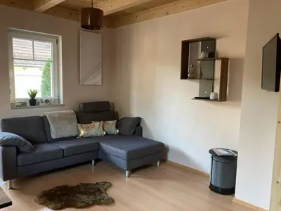 Ein Sitzbereich in der Unterkunft Villa Toskana Wohnung 1