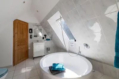 Ein Badezimmer in der Unterkunft Loft auf altem Gutshof ab 2 Nächte