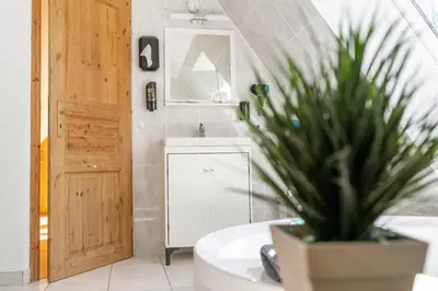 Ein Badezimmer in der Unterkunft Loft auf altem Gutshof ab 2 Nächte