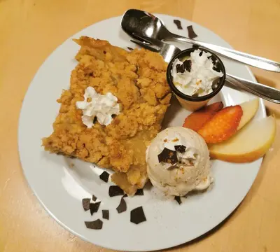 Essen in der Pension oder in der Nähe
