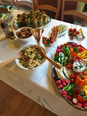 Essen in der Pension oder in der Nähe
