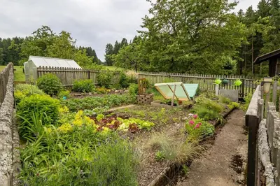 Ein Garten an der Unterkunft Ferienhof Stöhrmühle