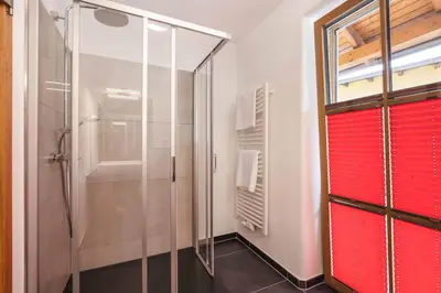 Ein Badezimmer in der Unterkunft Hotel Garni zum Schwan