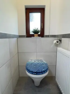 Ein Badezimmer in der Unterkunft FeWo - Bergblick