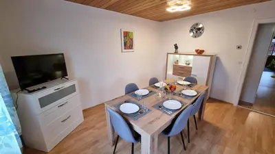 TV/Unterhaltungsangebot in der Unterkunft Germanus Ferienwohnung