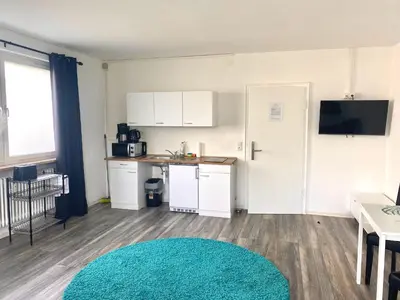 Küche/Küchenzeile in der Unterkunft Apartmenthaus Selbitz