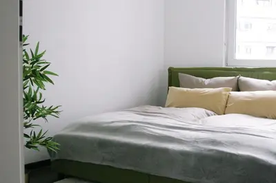 Ein Bett oder Betten in einem Zimmer der Unterkunft American Ease Apartments - Hahnbach, Vilseck, Weiden