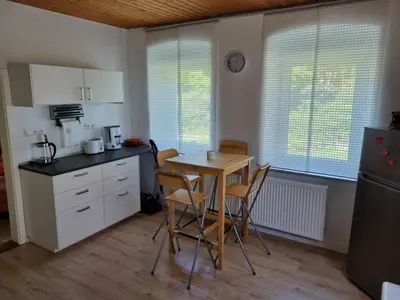 Küche/Küchenzeile in der Unterkunft (Ferien-)Wohnung im schönen Fichtelgebirge
