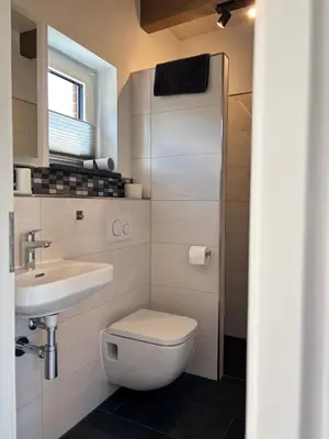 Ein Badezimmer in der Unterkunft Fichtelcube de