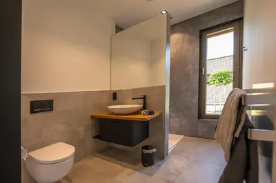 Ein Badezimmer in der Unterkunft Modul Häuser Maurer